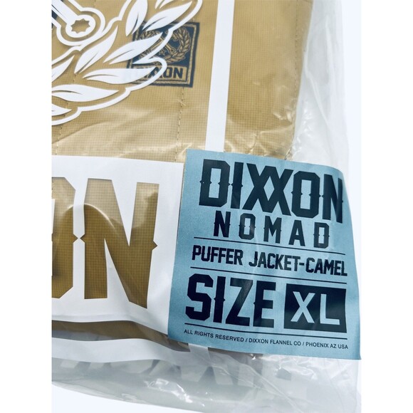 Dixxon Flannel  Co. Nomad Thin Puffer Jacket Men’s XL Camel Premium Outerwear - Picture 2 of 4